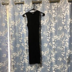 Vici Black Sheath Midi Dress for Cocktail